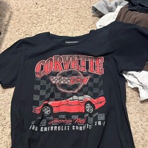 corvette black tshirt